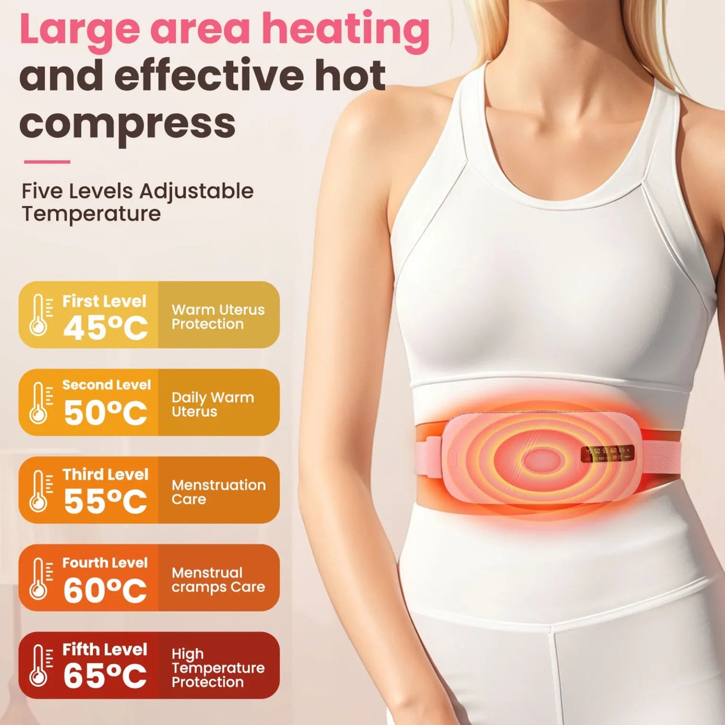 Instant Relief Menstrual Heating Belt Say Goodbye to Period Cramps 💗