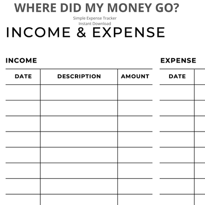 Where Did My Money Go? The Simple Expense Tracker That Finally Reveals Your Hidden Spending